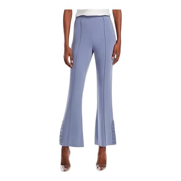 Cinq a Sept Kayden beaded flare pants blue size 12 - Picture 1 of 9